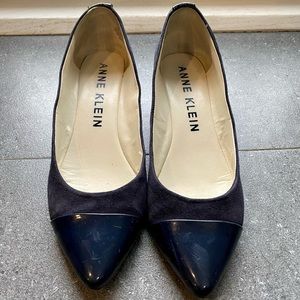 Anne Klein Navy Heels
